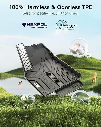 Miniatura 65 de 3W – Tapetes compatibles con Tesla Model Y 2020-2024 y 2025 (no para Juniper), tapetes TPE para todo tipo de clima y revestimiento para maletero