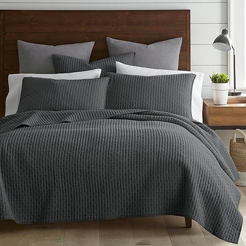 Miniatura 6 de Levtex Home - Cross Stitch - Juego de colcha 100% de algodón, reversible, tamaño matrimonialQueen (88 x 92 pulgadas) con 2 fundas estándar (26 x 20