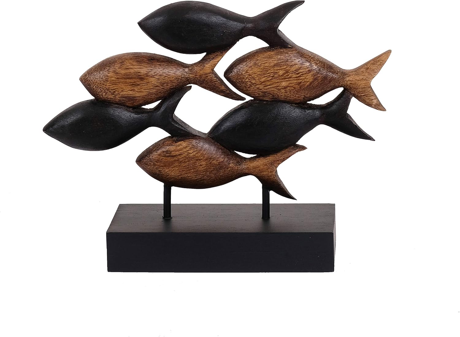 Decozen Gift for Mom, Wooden Fish Sculpture, Birthday, Home Decor, Office, Living Room, Shelf, Fireplace, Farmhouse, Tabletop, Boho and Mantle Decor, Christmas Décorations