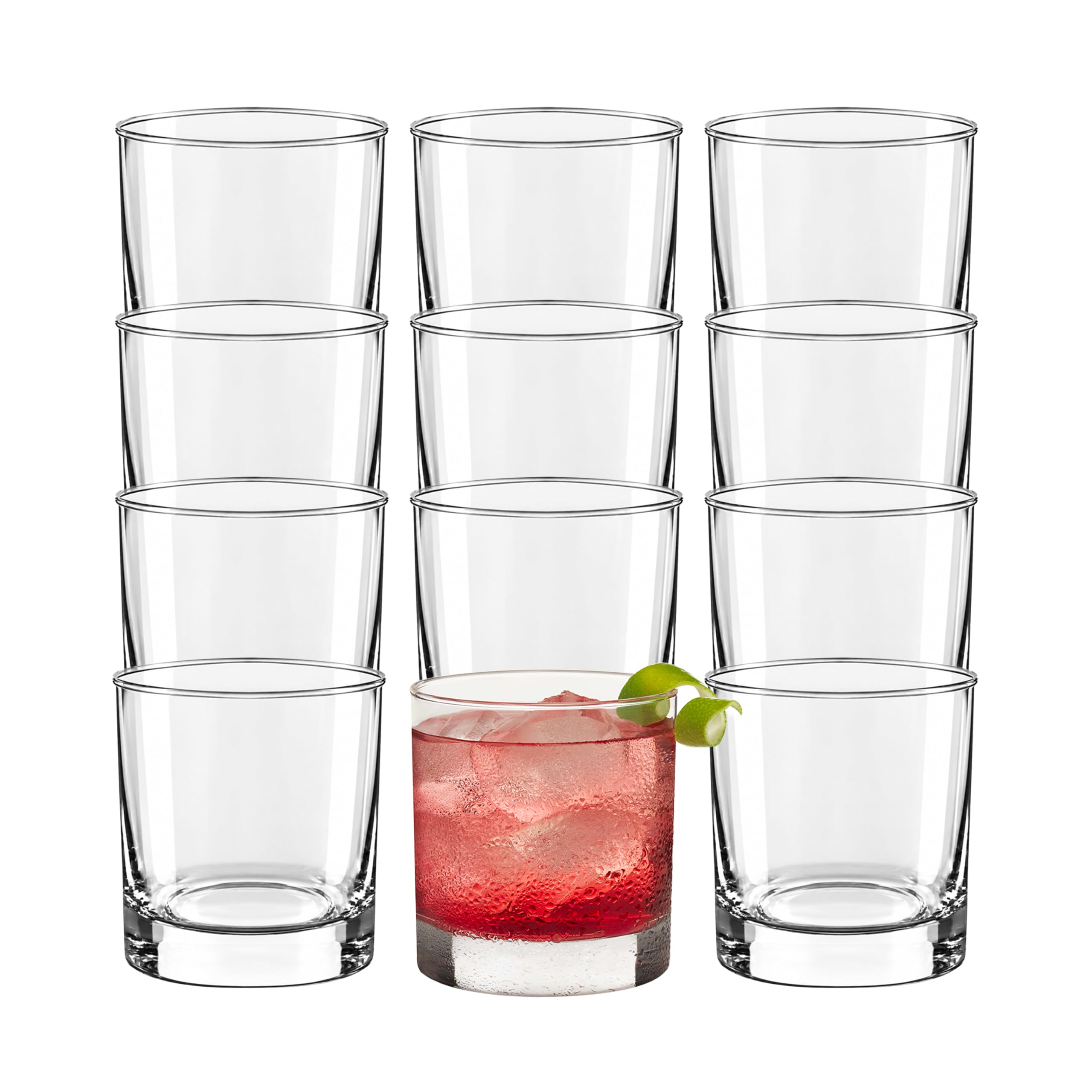 Libbey 917CD Heavy Base Rocks Glasses Set of 12, 11 oz