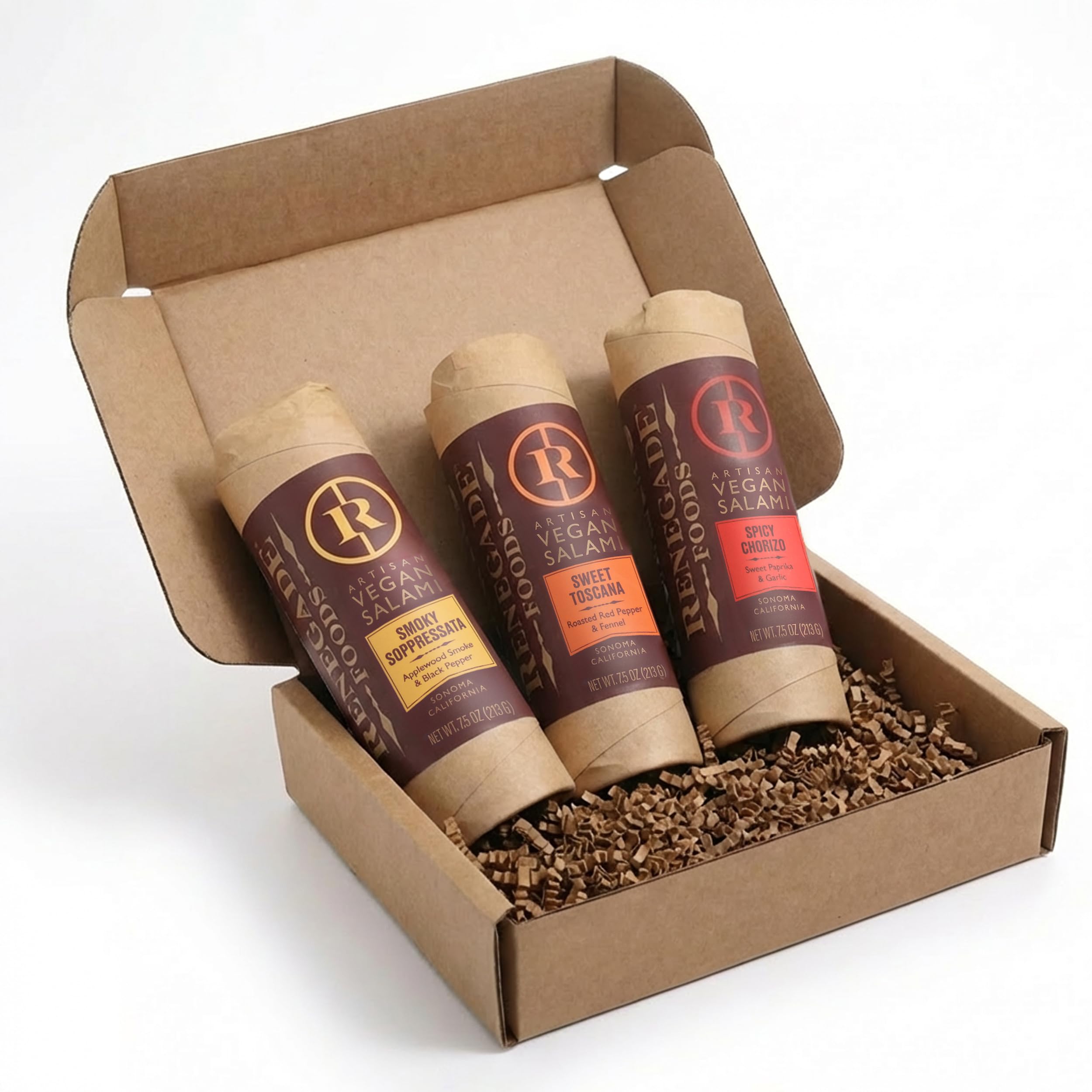 Amazon.com: Renegade Foods Artisan Vegan Salami | 3 Pack | Smoky