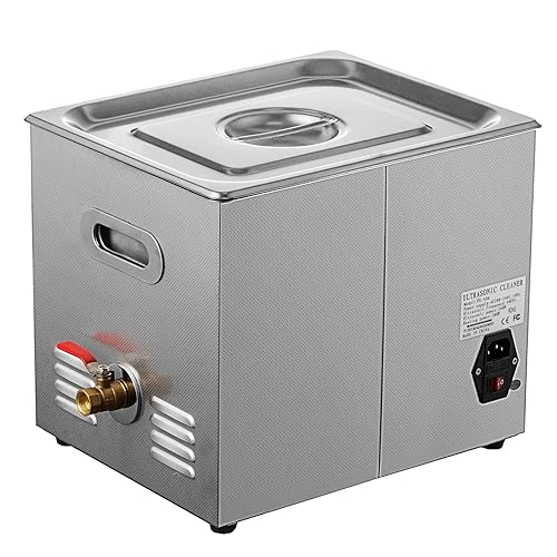 Miniatura 4 de Limpiador ultrasónico de 0.79 galones3 l, limpiador ultrasónico calentado de acero inoxidable, limpiador ultrasónico de 120 W, limpiador ultrasónico