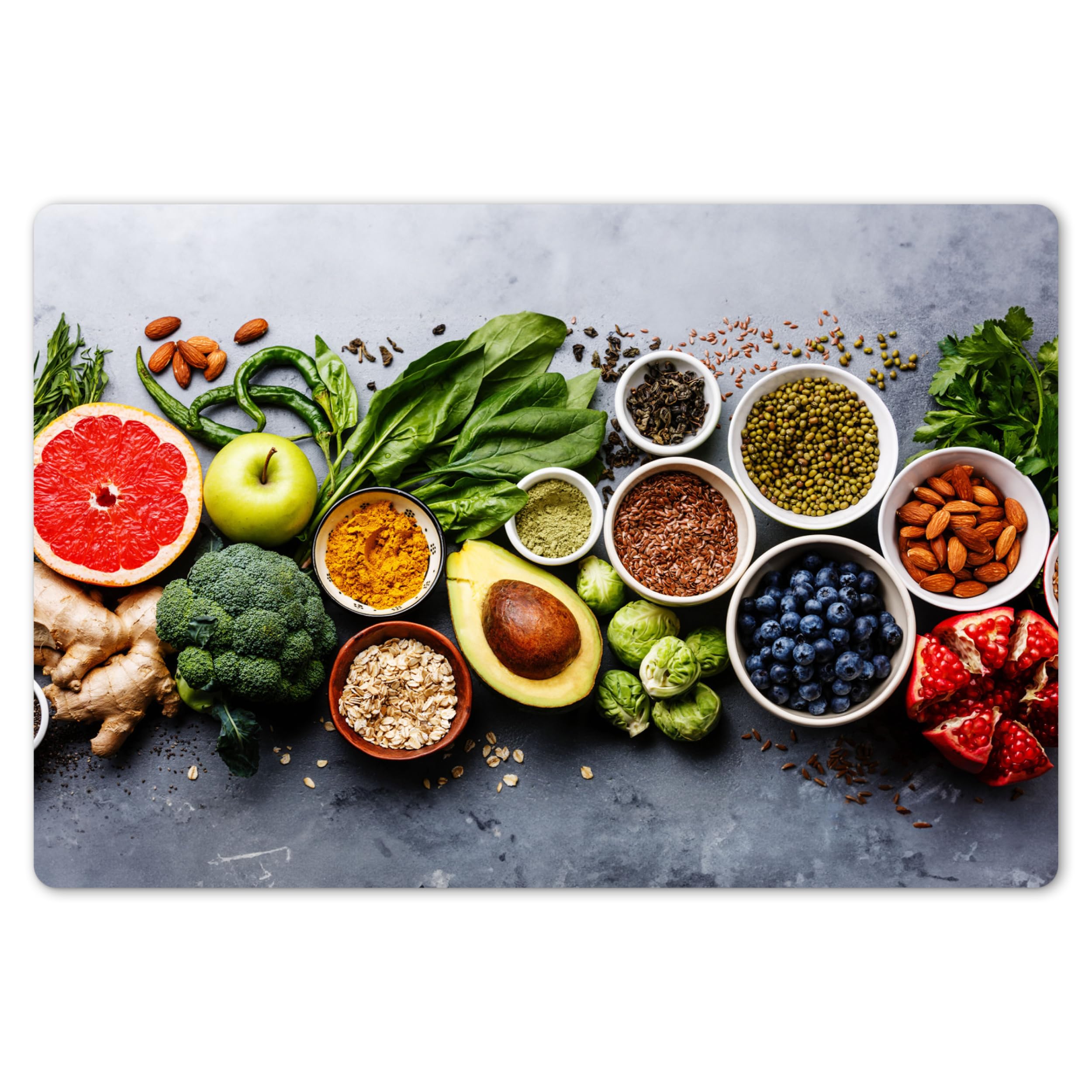 Set de table 6 pièces fruits et légumes pour des repas colorés en famille