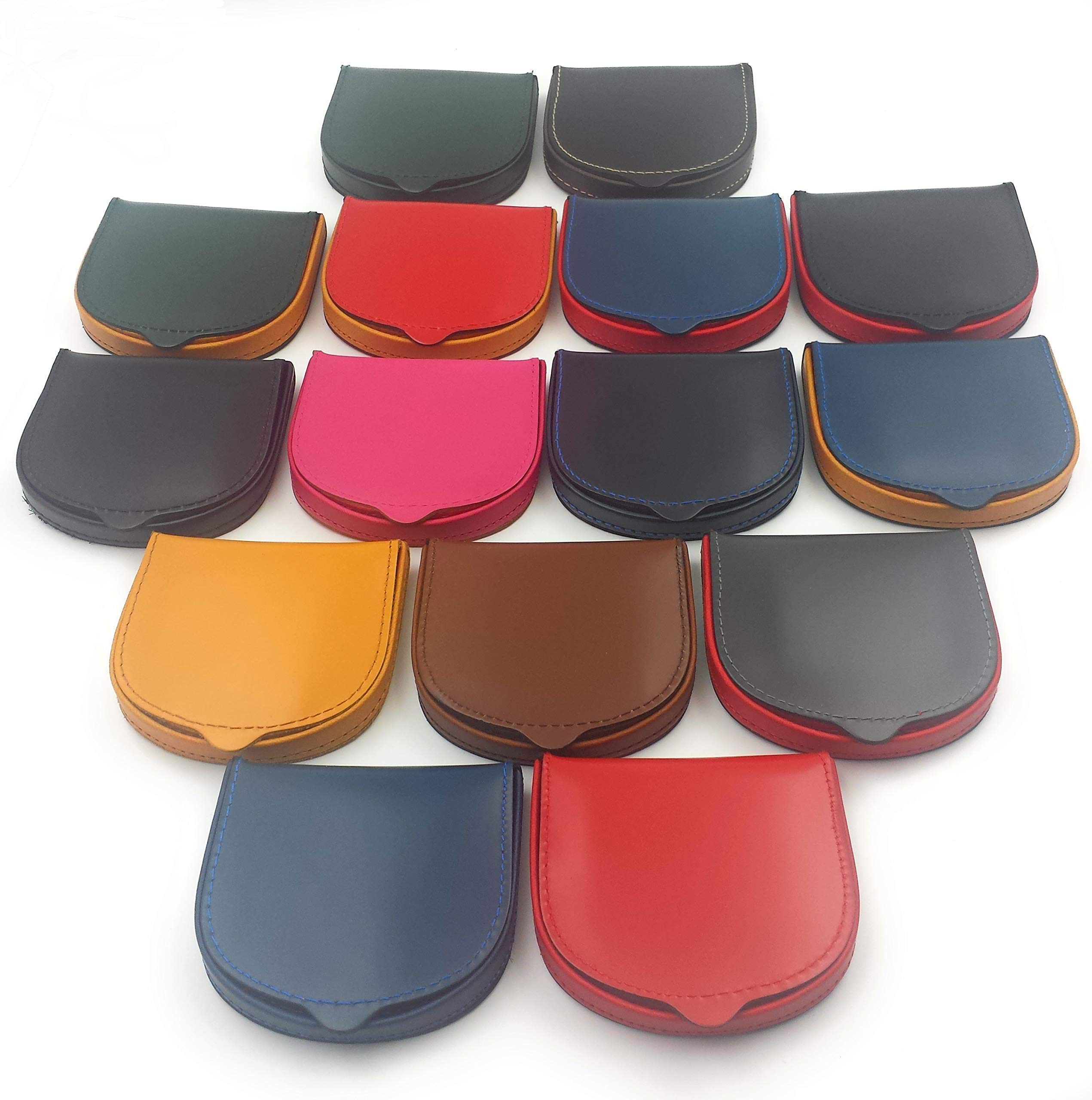 franartPiel - Taconera, monedero de tacón clásico hecho a mano en Piel Ubrique - Pequeña cartera de cuero auténtico para llevar tus monedas (Negro) — view 4