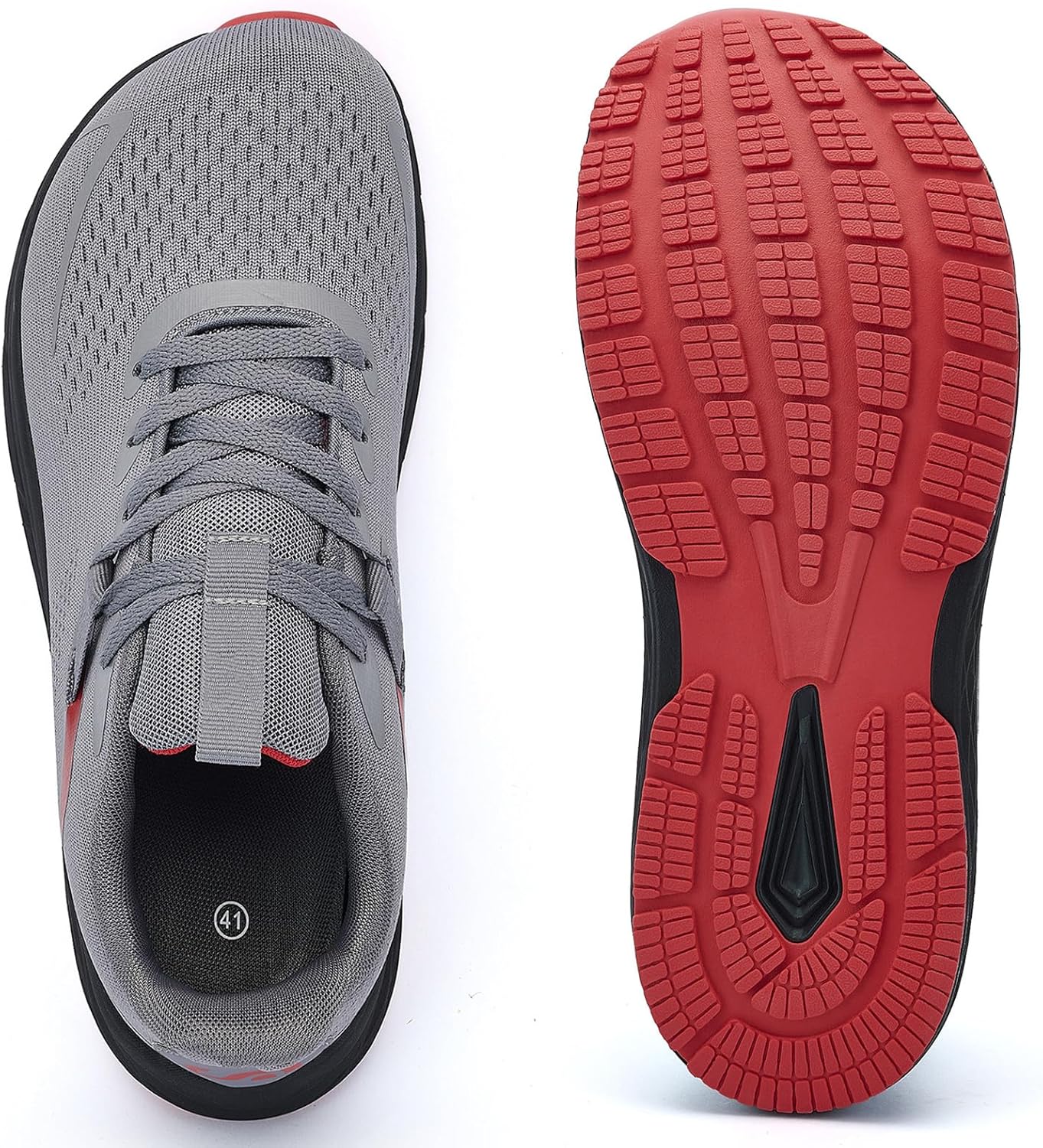 RUGSTAR Mens Wide Toe Box Walking Shoes Running Shoes for Men with Wide Feet Wide Width Sneakers for Tennis Gym Workout Dark Grey - Image 4