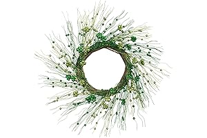 Elegant Green St. Patrick's Day Wreath for a Festive Irish Welcome