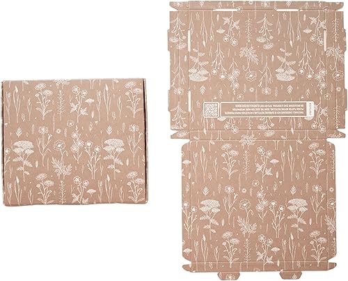 Impack ABC - Caja de envío de 7 x 8 pulgadas, 100 unidades, cajas de cartón delgadas impresas para embalaje y envío de camisas, papelerías,