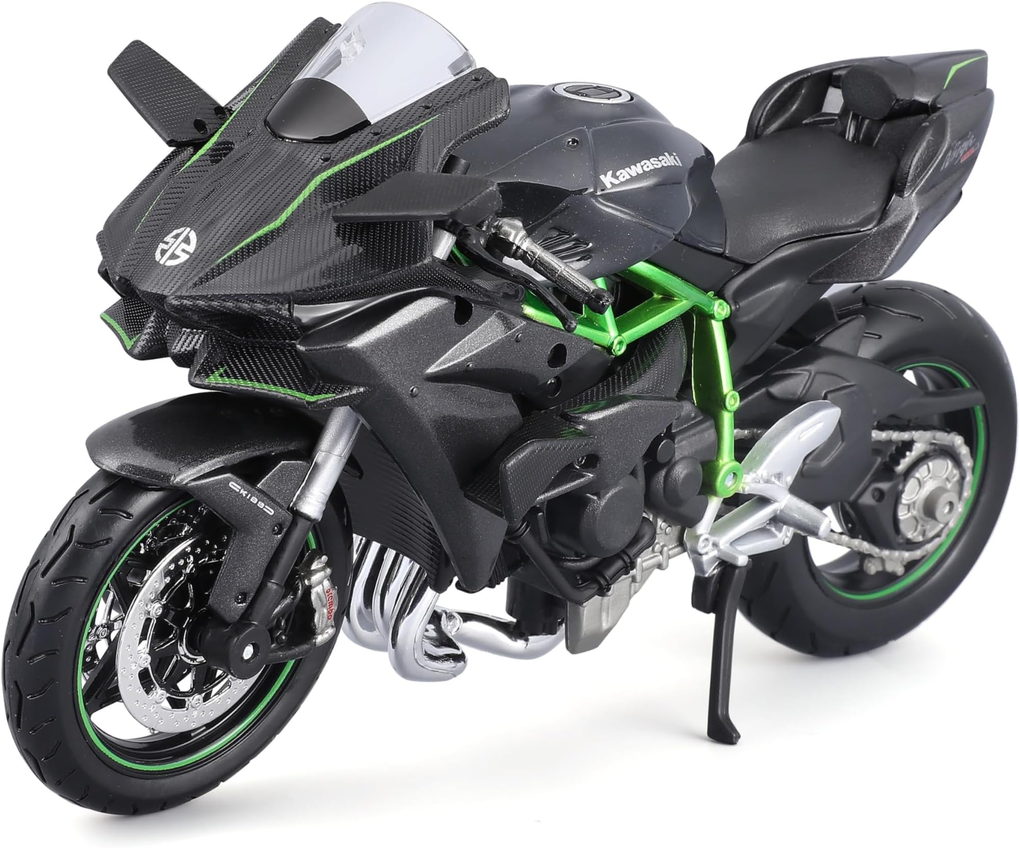 Maisto M39198 Motorrad-Set Kawasaki Ninja H2R, 1:12, Verschiedene Designs und Farben