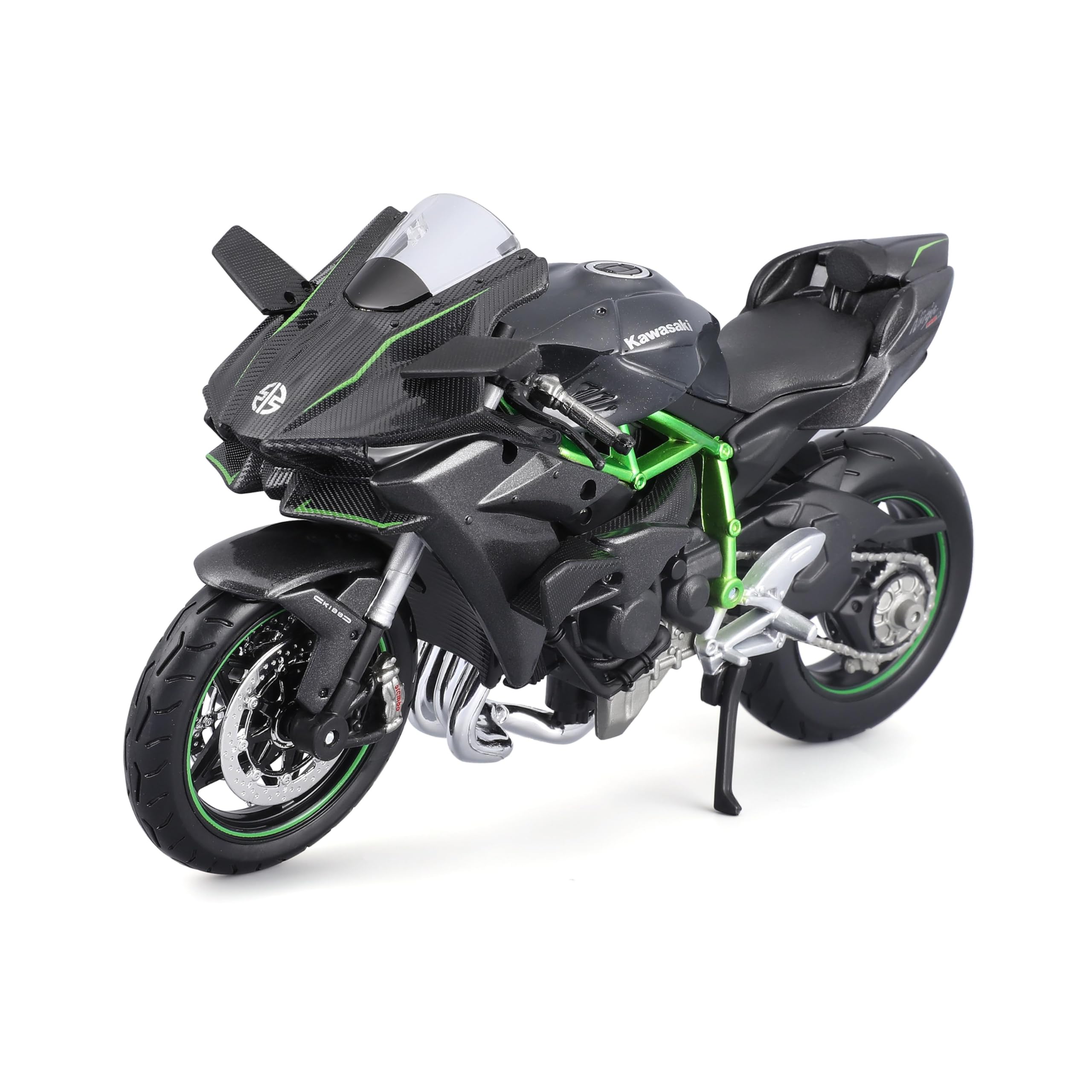 Maisto Kawasaki Ninja H2R Motorbike Build-it-Yourself Die-Cast Model Kit - 1:12 Scale, Assorted Designs and Colours