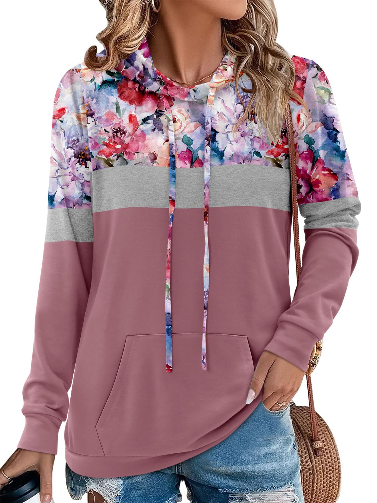 Angerella Long Sleeve Hoodies for Women Pullover Hooded Sweatshirts