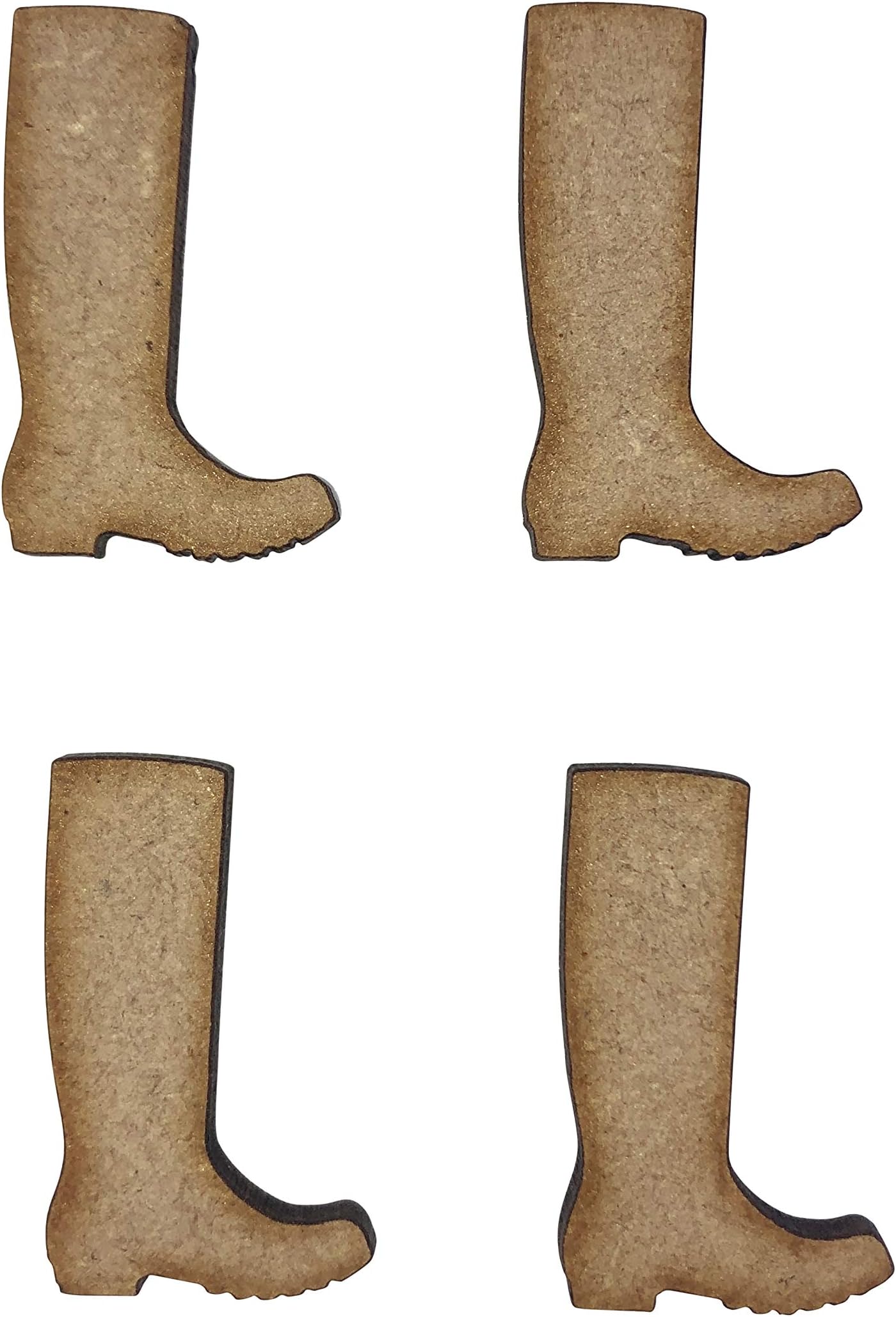 20x Welly Wellies Boots 3cm Wood Craft Embelishments Laser Cut Shape MDF
