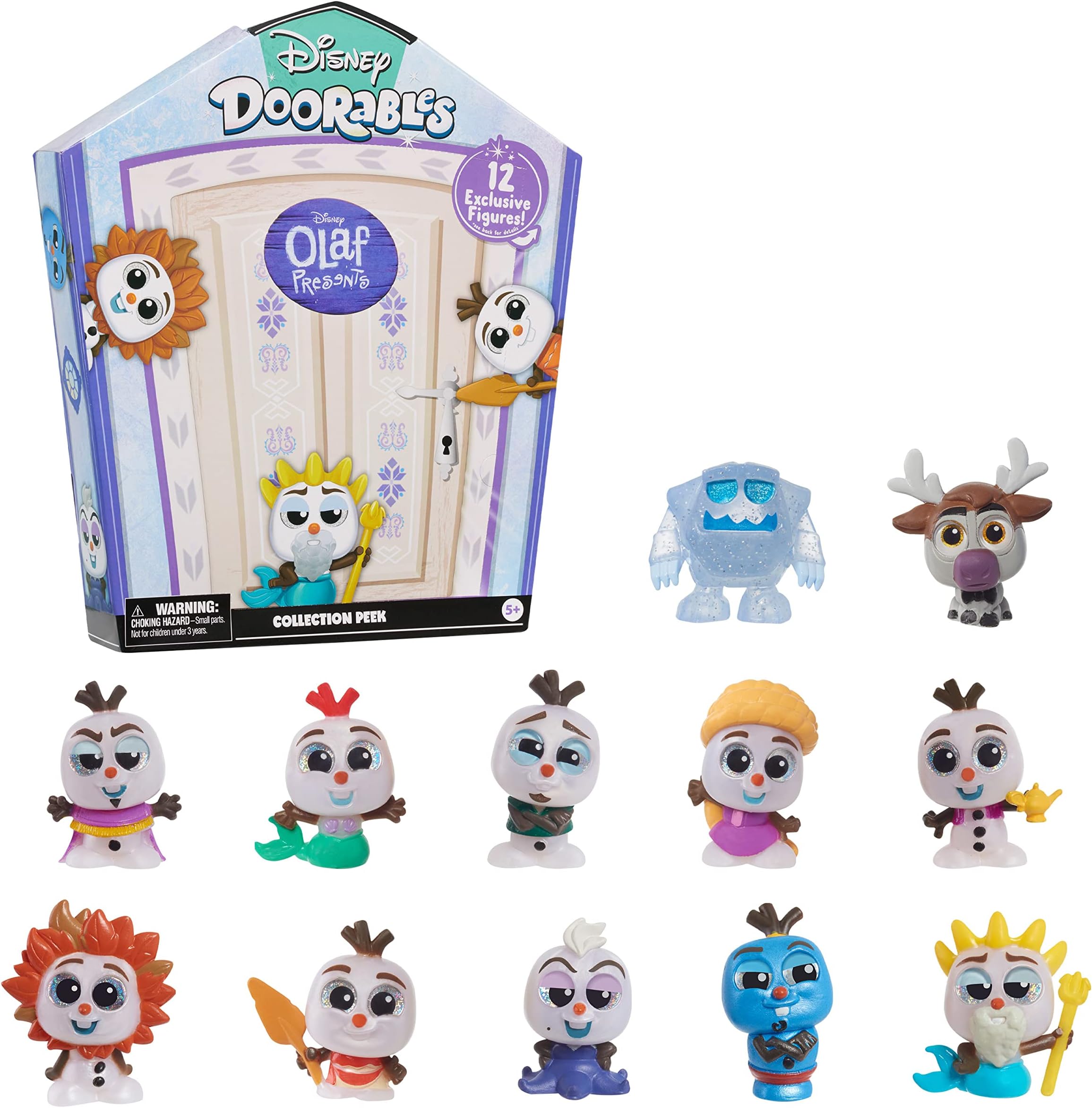Doorables Olaf Presents Collection Peek, Collectible Blind Bag Figures
