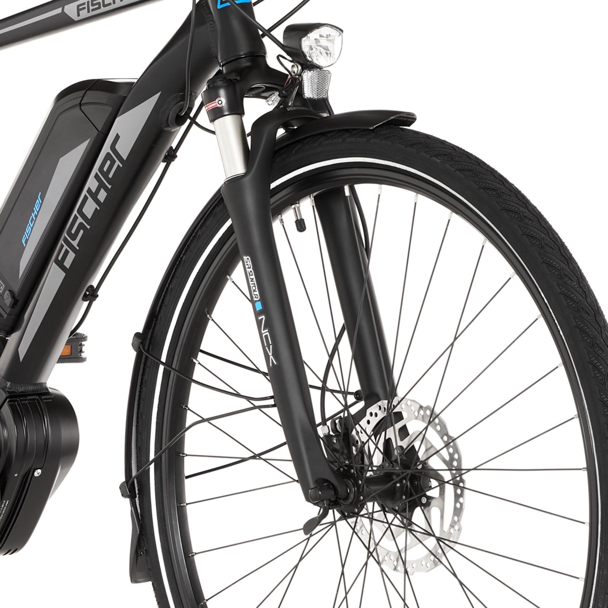 Fischer E-Bike Trekking Viator ETH 1861, Elektrofahrrad für Herren, RH 50 cm, Mittelmotor 80 Nm, 48 V Akku