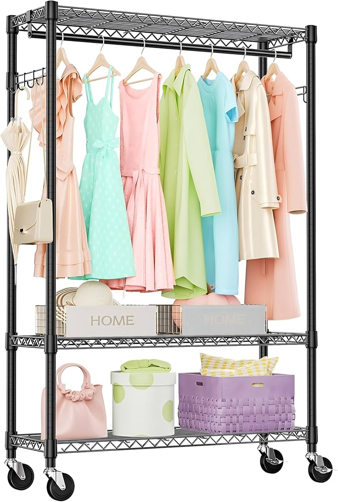 りょう】ハンガーラック 3段引き出し付き りょう】ハンガー