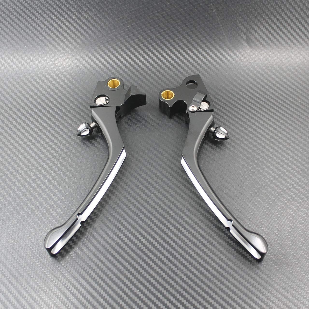 Motorcycle Brake Clutch Lever Hand Levers Fit for Harley Dyna Softail Touring Sportster 883 1200 XL Black