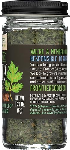 Miniatura 7 de Frontier Organic Perejil Spice - Copos - 0.24 onzas