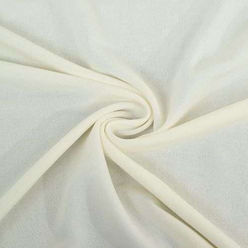 Miniatura 8 de Efavormart - Juego de 4 fundas de arco de boda de elastano para media luna, color marfil mate, ajuste personalizado, fundas para telón de fondo de