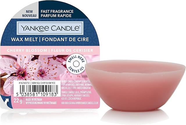 Yankee Candle Wax Melts | Cherry Blossom | Up to 8 Hours of Fragrance | 1 Count