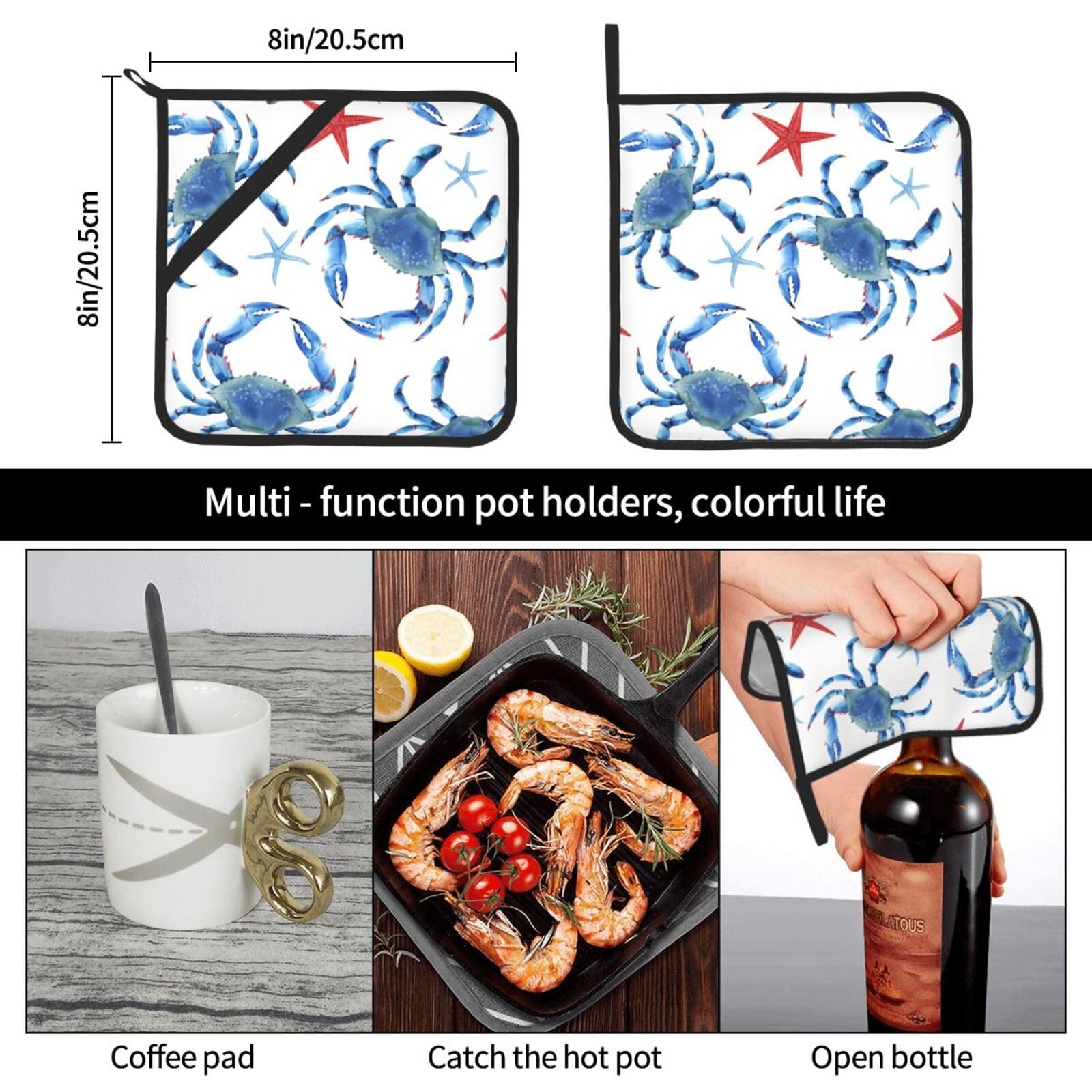 Gants De Cuisine Génériques En Silicone Double Couche Resistant A Chaleur Avec Doigts Pour Cuisson Protection Anti Brulure Blanc Casse 99235192