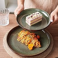 Vista 8 de Juego de vajilla de 32 piezas con cuencos dobles, juegos de platos y cuencos resistentes a las astillas y roturas, juegos de vajilla de cerámica