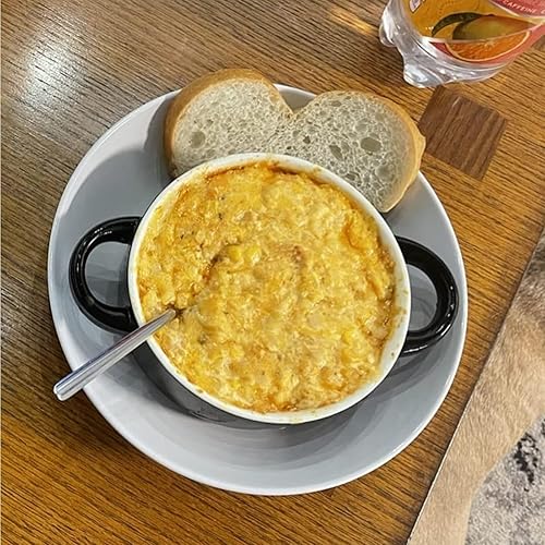 Miniatura 3 de Sweejar Tazones de sopa de cerámica con asas dobles, cuencos apilados de 20 onzas para sopa de cebolla francesa, cereales, tartas de olla, guiso,