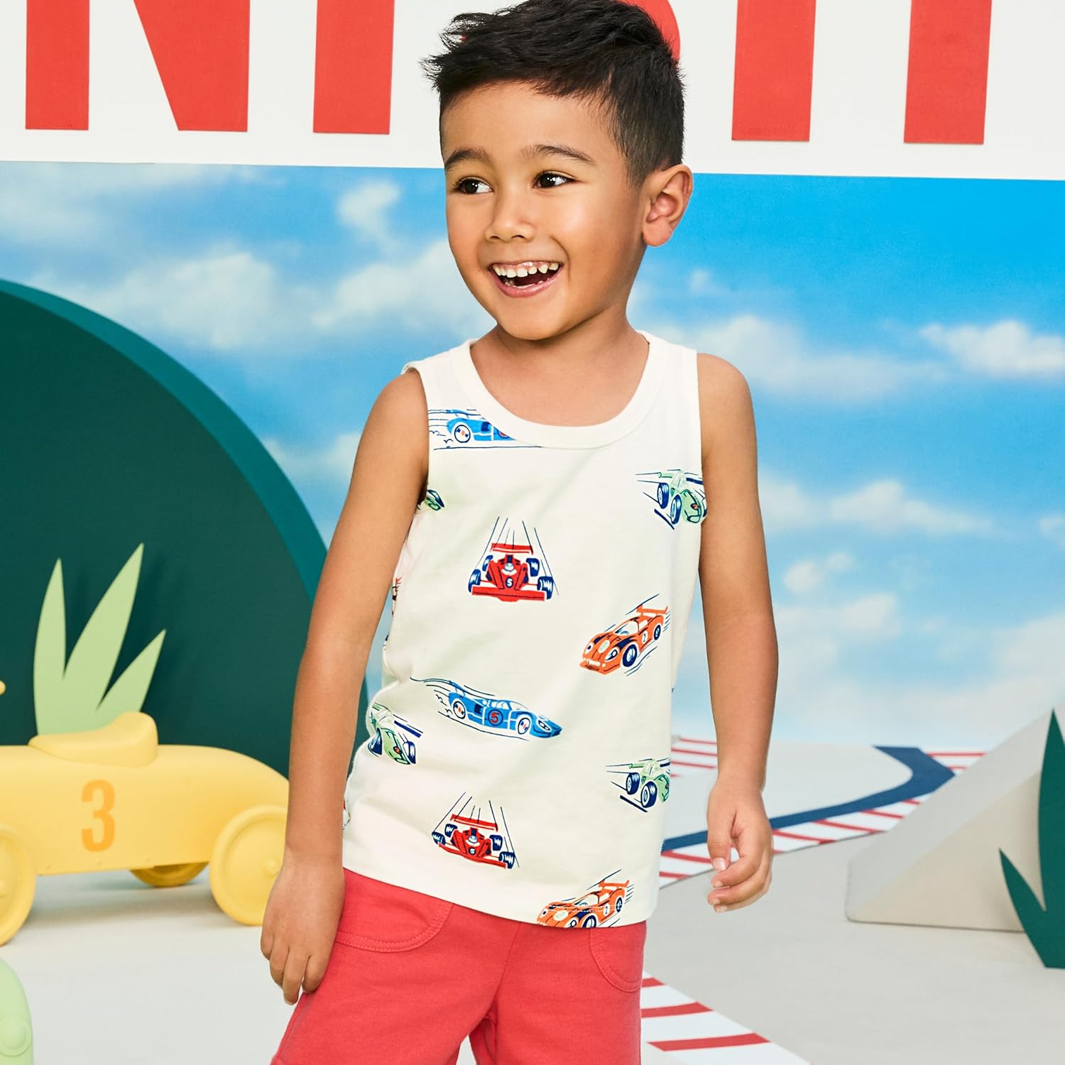 Garanimals Baby & Toddler Boy Tank Tees - Kid's Sleeveless Tank Top - Size 0-6T - 5 Pack - Image 2