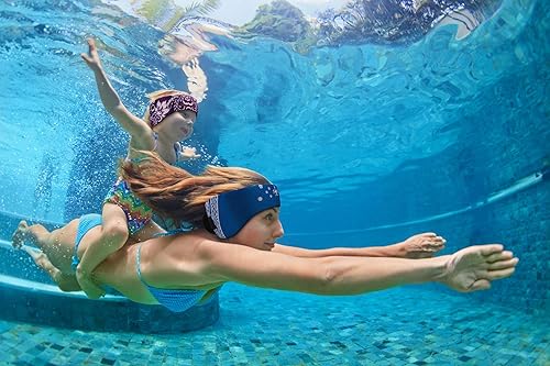 Miniatura 7 de Qshare Diadema de natación y tapones de silicona para los oídos, el mejor diseño para proteger las orejas de los nadadores, recomendado por médicos