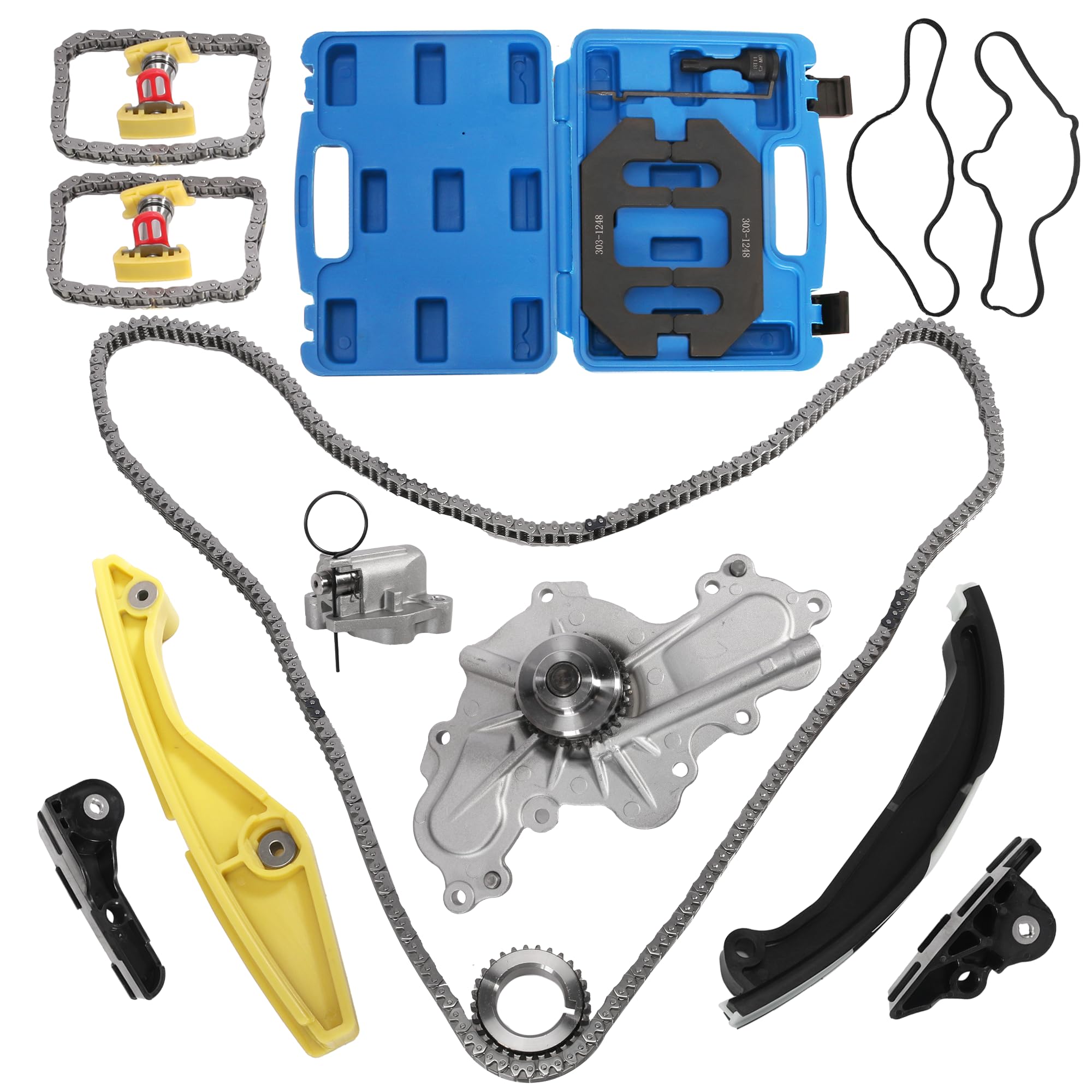 Timing Chain Kit With Water Pump For Ford 5.0L-5.8L V8 OHV – DNJ TK4113WP