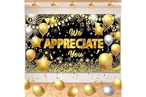 We Appreciate You Banner Decorations Thank You Backdrop