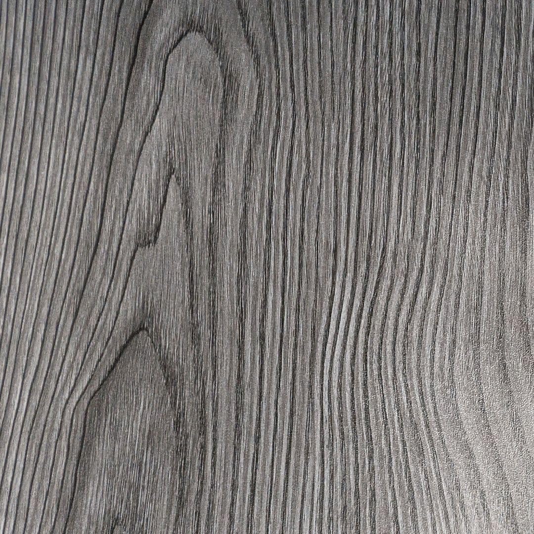 Suelo de Vinilo Para Instalar en Rollo | Suelo PVC Decorativo Hogar, Cocina, Baño, Salón | Suelo Efecto Madera | Suelo PVC Roble Gris Antracita Estriado (140_X_900_CM)