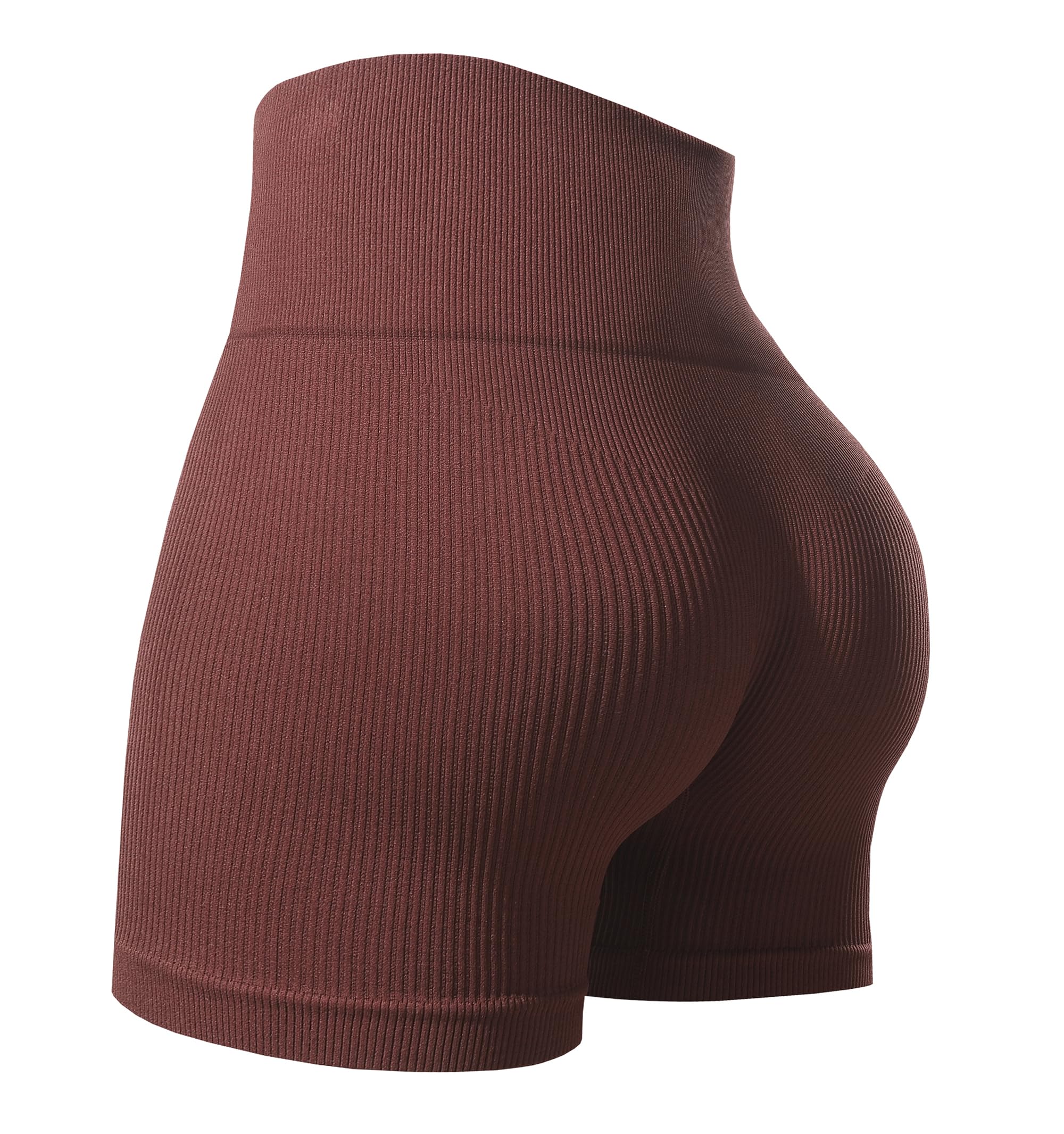 Fuwenni Womens Workout Impact Shorts High Waisted Seamless Gym Yoga Running Biker Sport Shorts