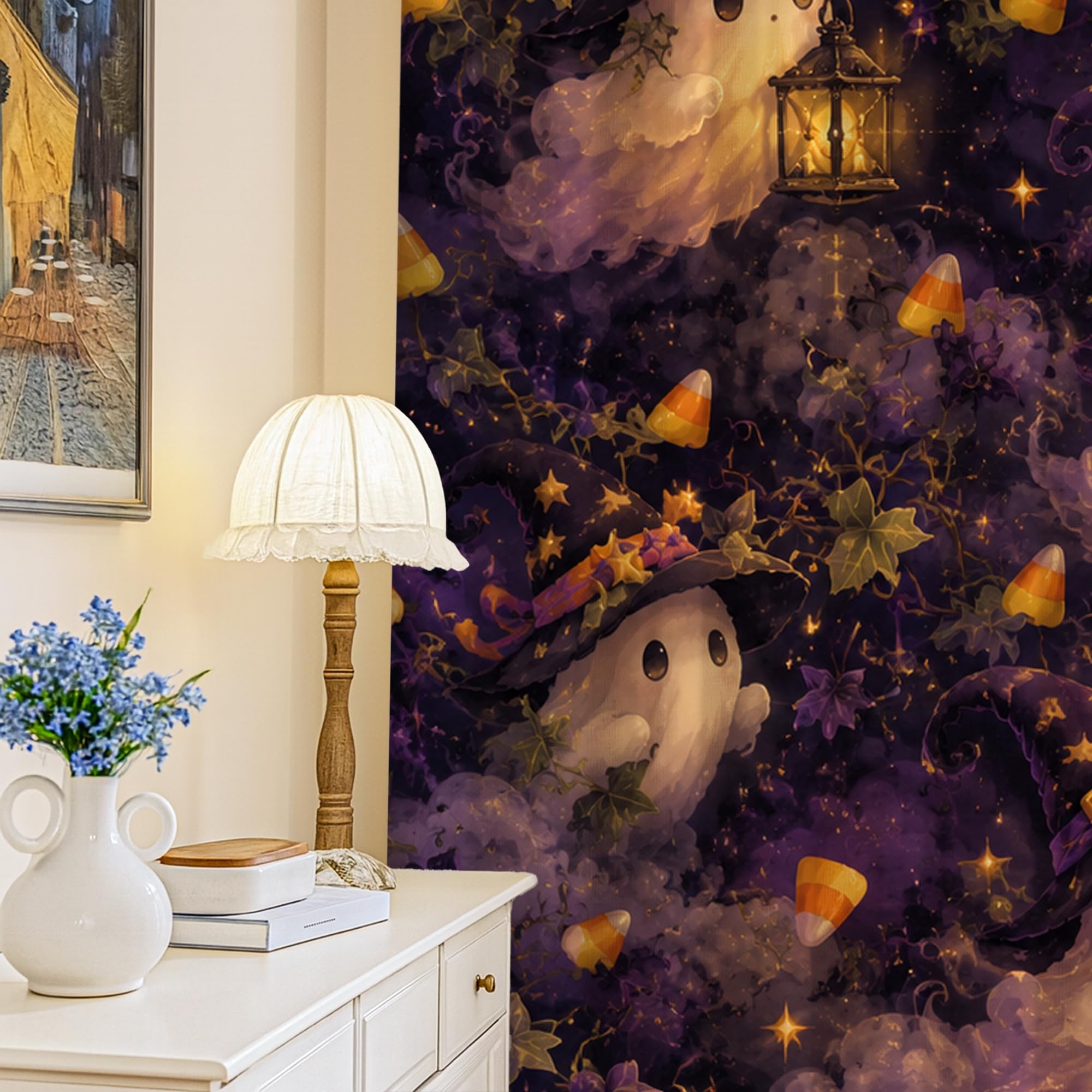 Rideaux occultants anti-lumière violet fantaisie à œillets pour un sommeil réparateur