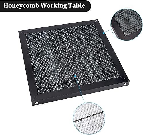 Miniatura 4 de BENECREAT Cama láser de panal de abeja de 12 x 12 x 0.87 pulgadas, mesa de corte de panel de mesa de trabajo de panal para grabador láser y máquina