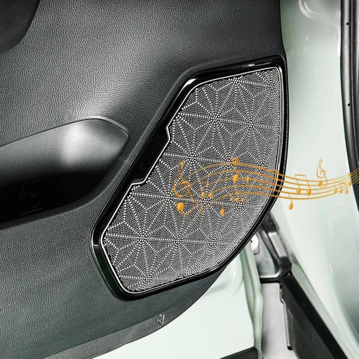 Car Speaker Cover Trim for Toyota RAV4 2019-2023 RAV4 XA50 Hybrid, Car Door Audio Speaker Cover Loudspeaker Tweeter Trim Sticker