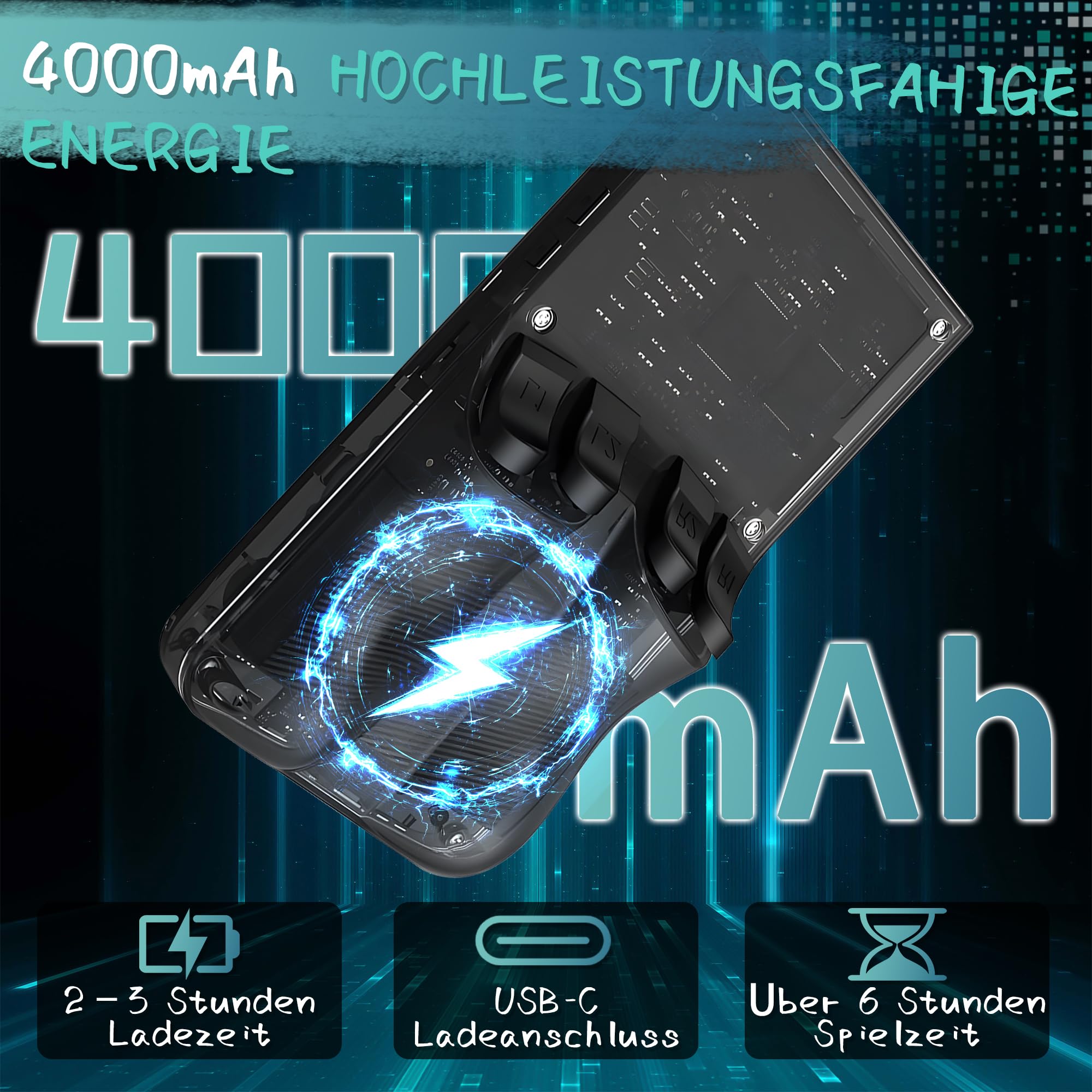 R36MAX Retro Handheld Spielkonsole, 256 G über 40.000 Spiele, 4-Zoll-IPS Retro Konsole, Linux-System, 4000-mAh-Akku, Unterstützt Mehrere Emulatoren,Tragbare Mini-Arcade(Schwarz)