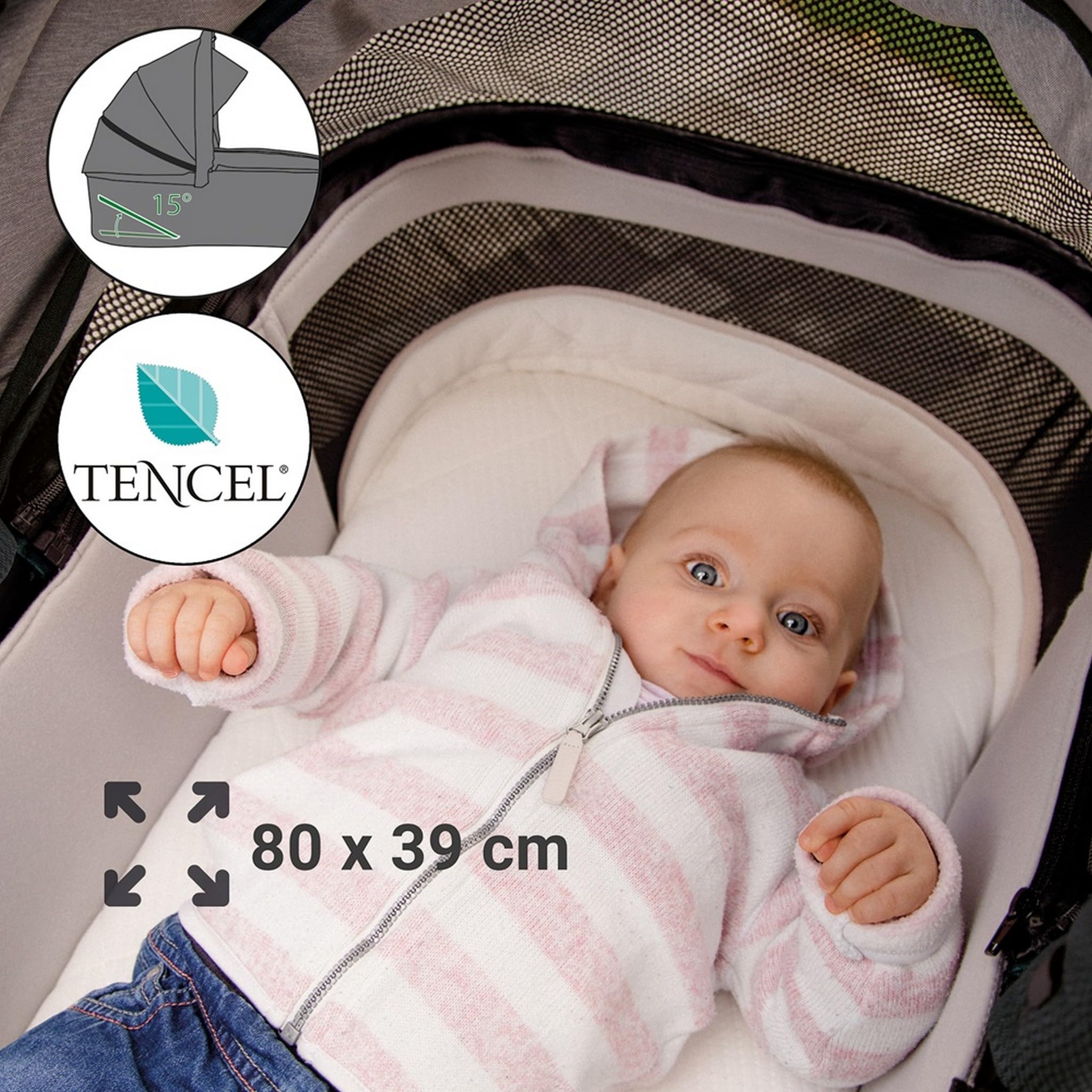 Gesslein FX4 Swing 2in1 Kinderwagen-Set inkl. Babywanne Lyx Design 381381