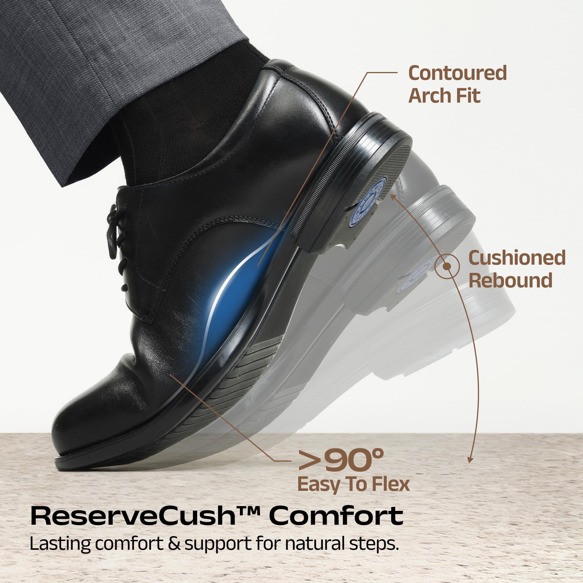 Bruno Marc Klasyczne skórzane buty męskie Comfort Oxfords Business formalne sznurowane buty