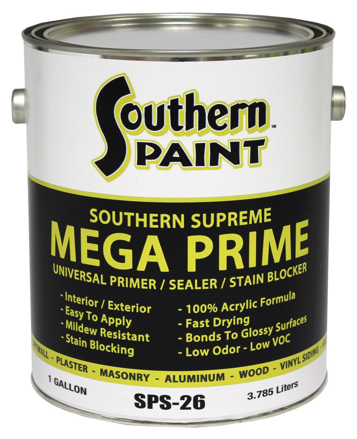 Southern Supreme MEGA PRIME Multi-Purpose Primer, Sealer, Stain Killer (Quart)