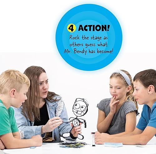 Miniatura 6 de Fat Brain Toys Mr. Bendy - Manualidad, curva y adivina! Juego de fiesta para niños y adultos