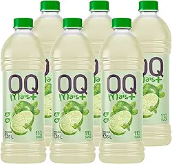 Suco OQ Mais+ PET 1,35 litros sem adição de açúcar e conservantes (Pack 6 Unid, Limonada)