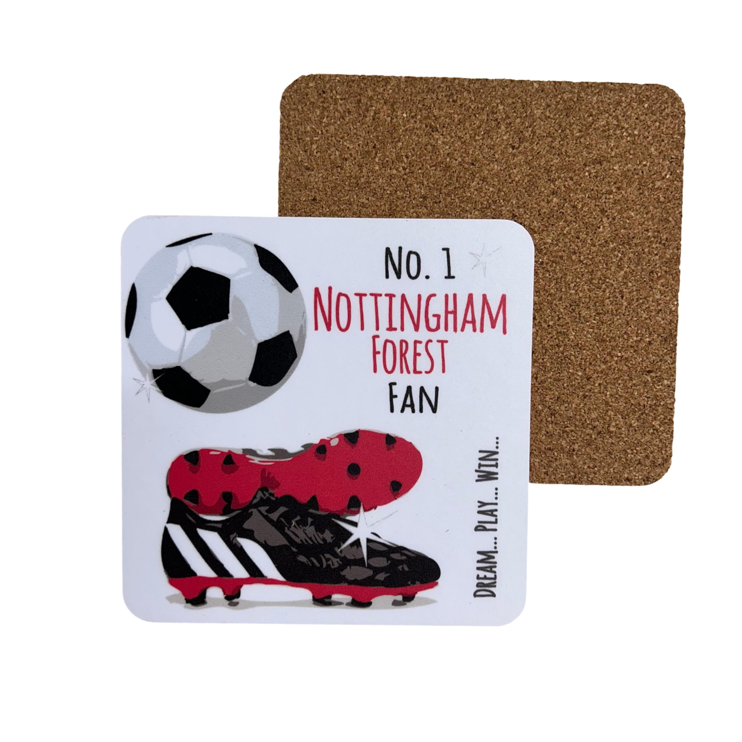 Nottingham Notts Forest Reds FC Football Club Fan - COASTER DRINK MAT - by WHITE COTTON CARDS (C-FN51)