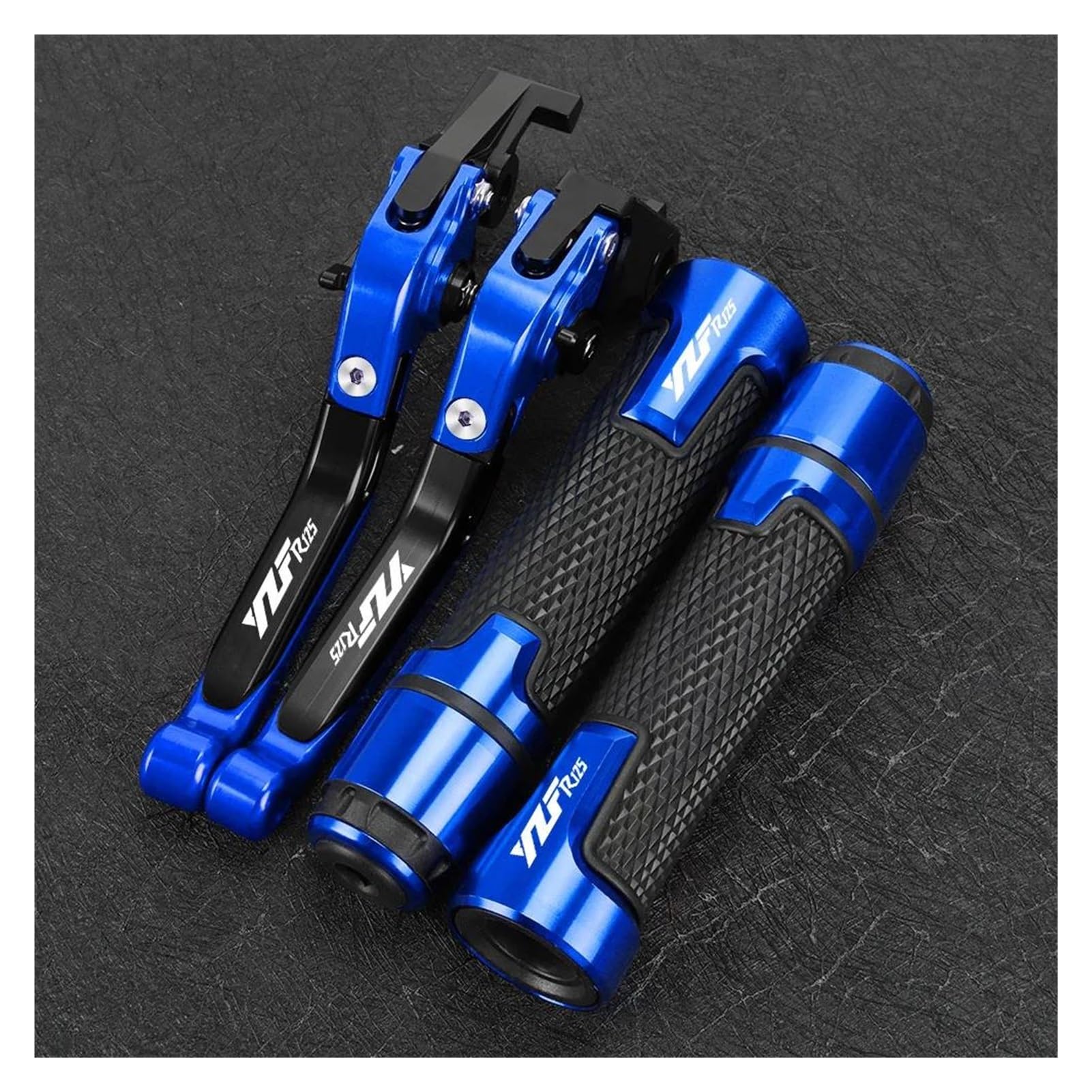 Kit De Agarre para Yama&HA YZFR125 YZF-R125 Todos Los Años Accesorios De Moto Palancas De Embrague De Freno Extensibles Ajustables Empuñaduras De Manillar(4)