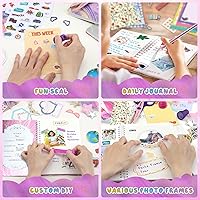 Vista 6 de PERRYHOME Juego de diario DIY de 2 paquetes para niñas - Juego de diario de más de 200 piezas para niñas adolescentes y preadolescentes, Kits