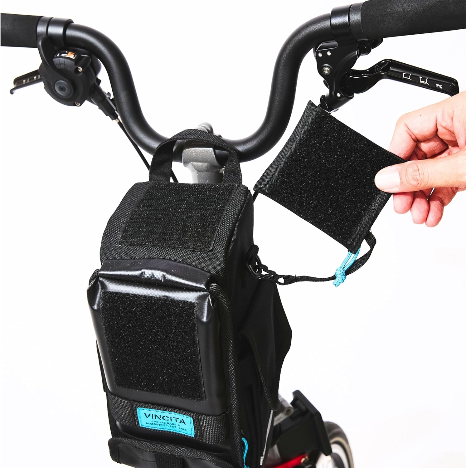 Vincita Supernova Stem Bag – 3-in-1 Bike Cockpit Organizer with Waterproof Phone Mount & Bottle Holder – KLICKfix Quick-Release Adapter – 2L Handlebar Storage for Folding Bikes & Commuters