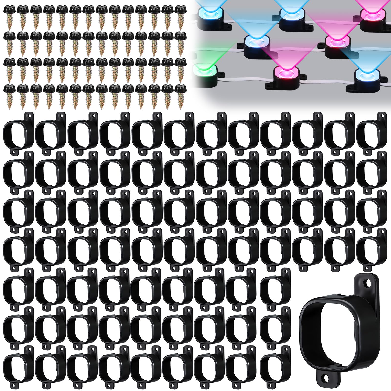Beeveer 180 Set Light Clips Compatible with Govee H706 H806 Pro Lights
