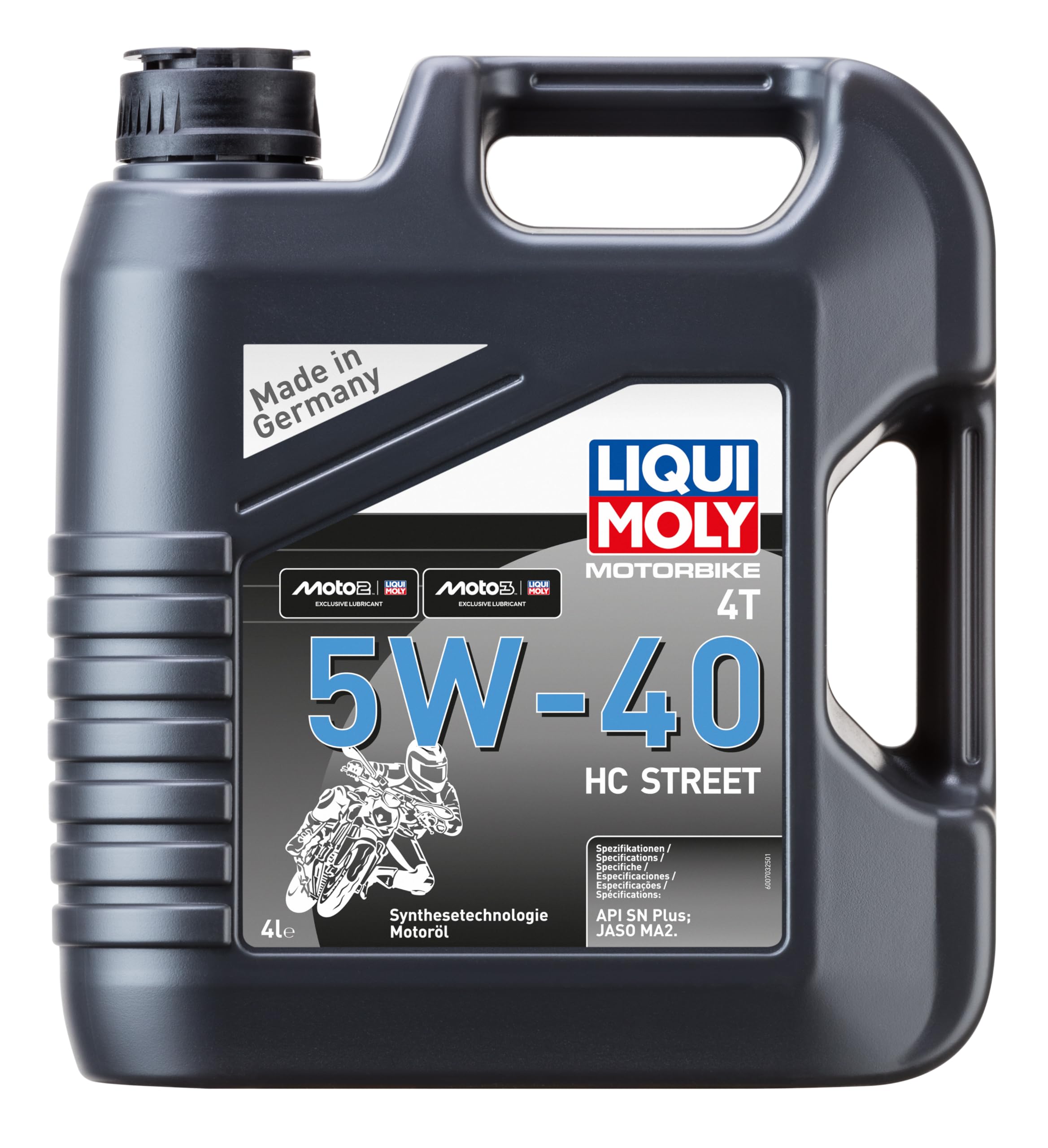 LIQUI MOLY Motorbike 4T 5W-40 HC Street | 4 L | Tecnología de síntesis de motocicletas Aceite del motor | 20751
