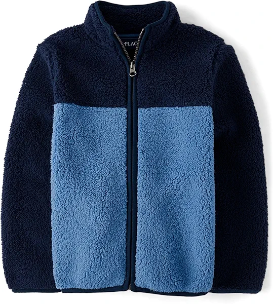 The Children's Place boys Cozy Sherpa Full-zip Jacket