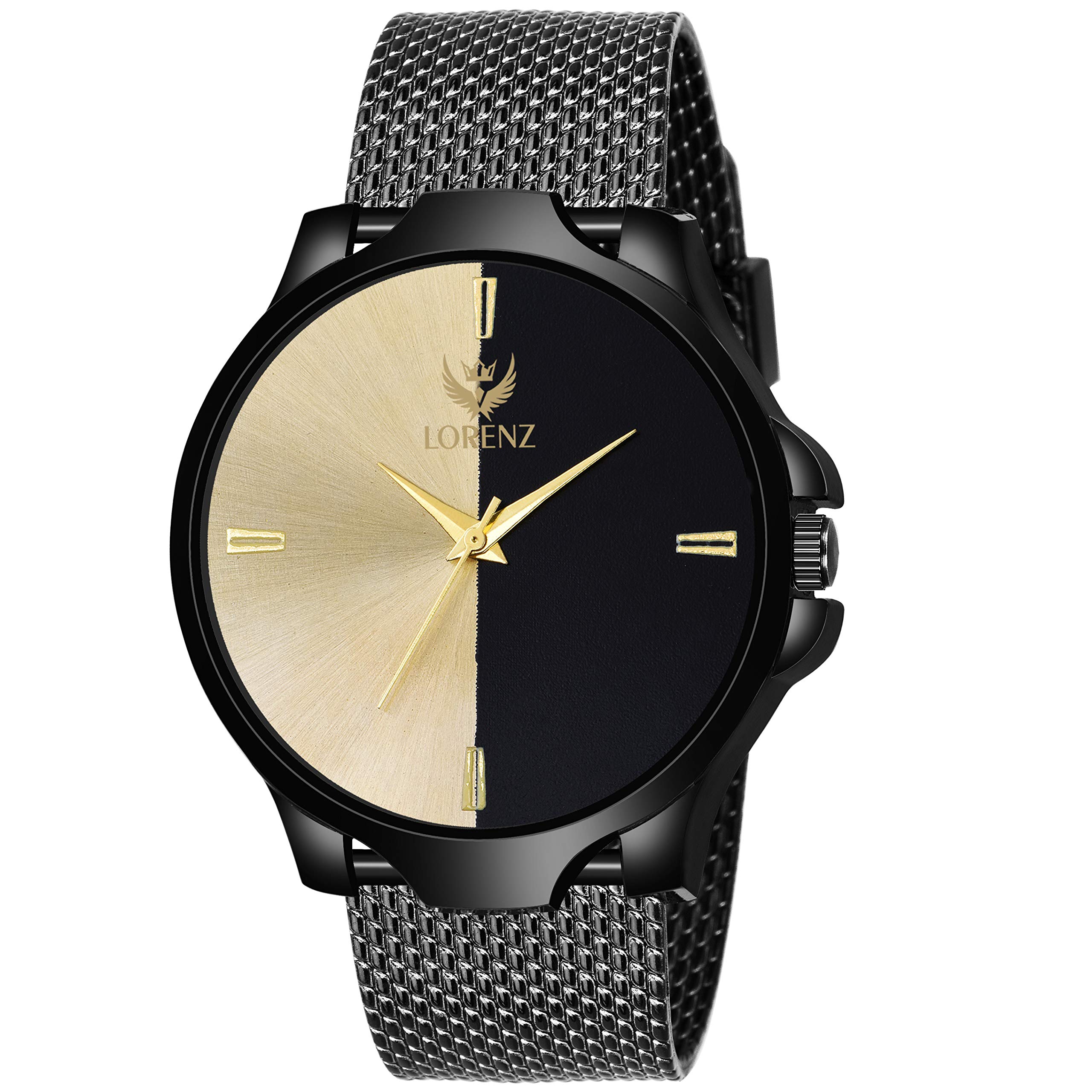 LORENZ Black Dial Mens Watch | Watch for Boys- MK-2096W (B07Y8K5X2C) Amazon Price History, Amazon Price Tracker