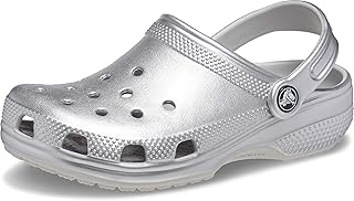 Tamanco Tamanco clássico com glitter para crianças | Sapatos com glitter para meninas | Sapatos sem cadarço, CROCS, unisex infantil