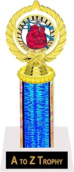 Trophies Boxing Trophy Awards 9" Sports Boxer Tournament Free Engraving Color Choice